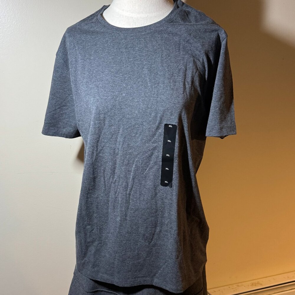 Structure | Slim Fit Men's Plain Grey T-Shirt